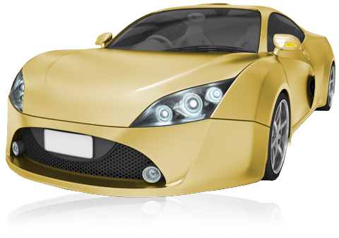 gold car